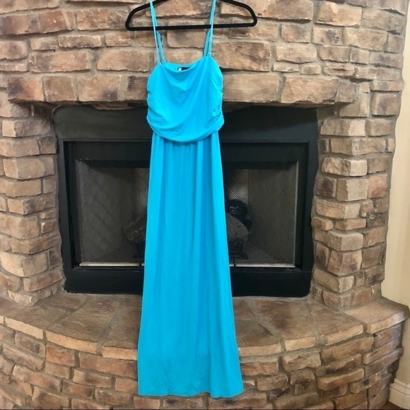 NWOT Carole Little, Tiffany blue, maxi dress. medium